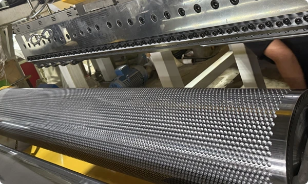 Close-up View of the Bubble Wrap Machine